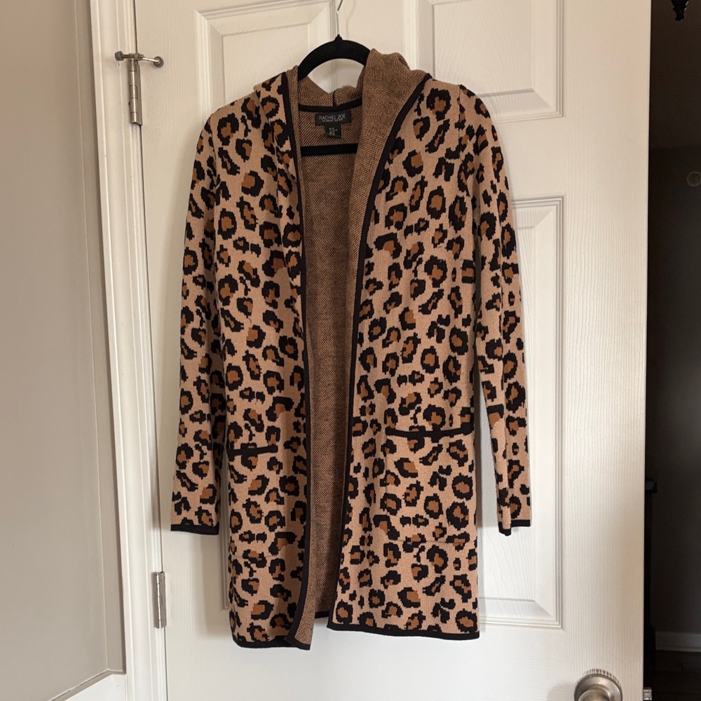 Rachel Zoe Brown and Black Knit Cardigan